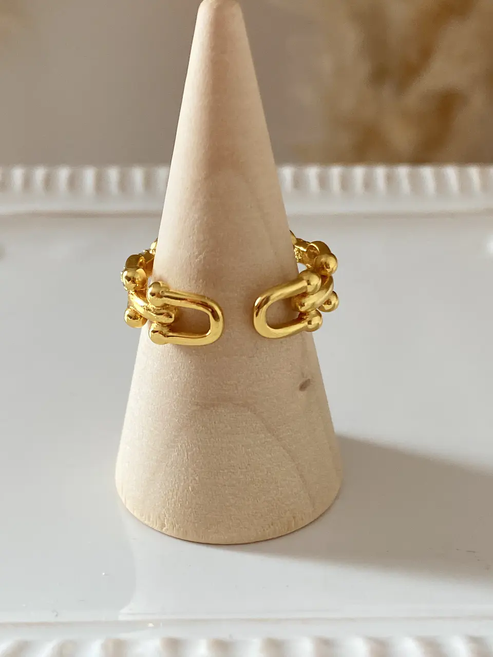 Anillo Cadena  Gold 5