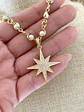 Collar  dije Estrella Guía Circones  eslabones Perlas  engarzadas -  - Miniatura 4