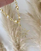Collar  dije Estrella Guía Circones  eslabones Perlas  engarzadas -  - Miniatura 3