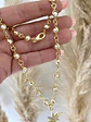 Collar  dije Estrella Guía Circones  eslabones Perlas  engarzadas -  - Miniatura 6