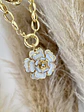 Collar Maxi Cadenón dije Camelia Nácar  - Miniatura 3