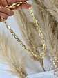 Collar Maxi Cadenón dije Camelia Nácar  - Miniatura 5