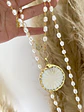 Collar Perlas Maxi Medallón Nácar Broche Luxury  - Miniatura 3