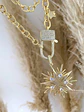 Collar Maxi Estrella 10 puntas Cristales + Broche Candado Luxury - Miniatura 5