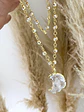 Collar Perlas Cristales dije Luna  - Miniatura 2