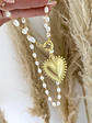 Collar Perlas Maxi  Corazón Sagrado Broche timón - Miniatura 5