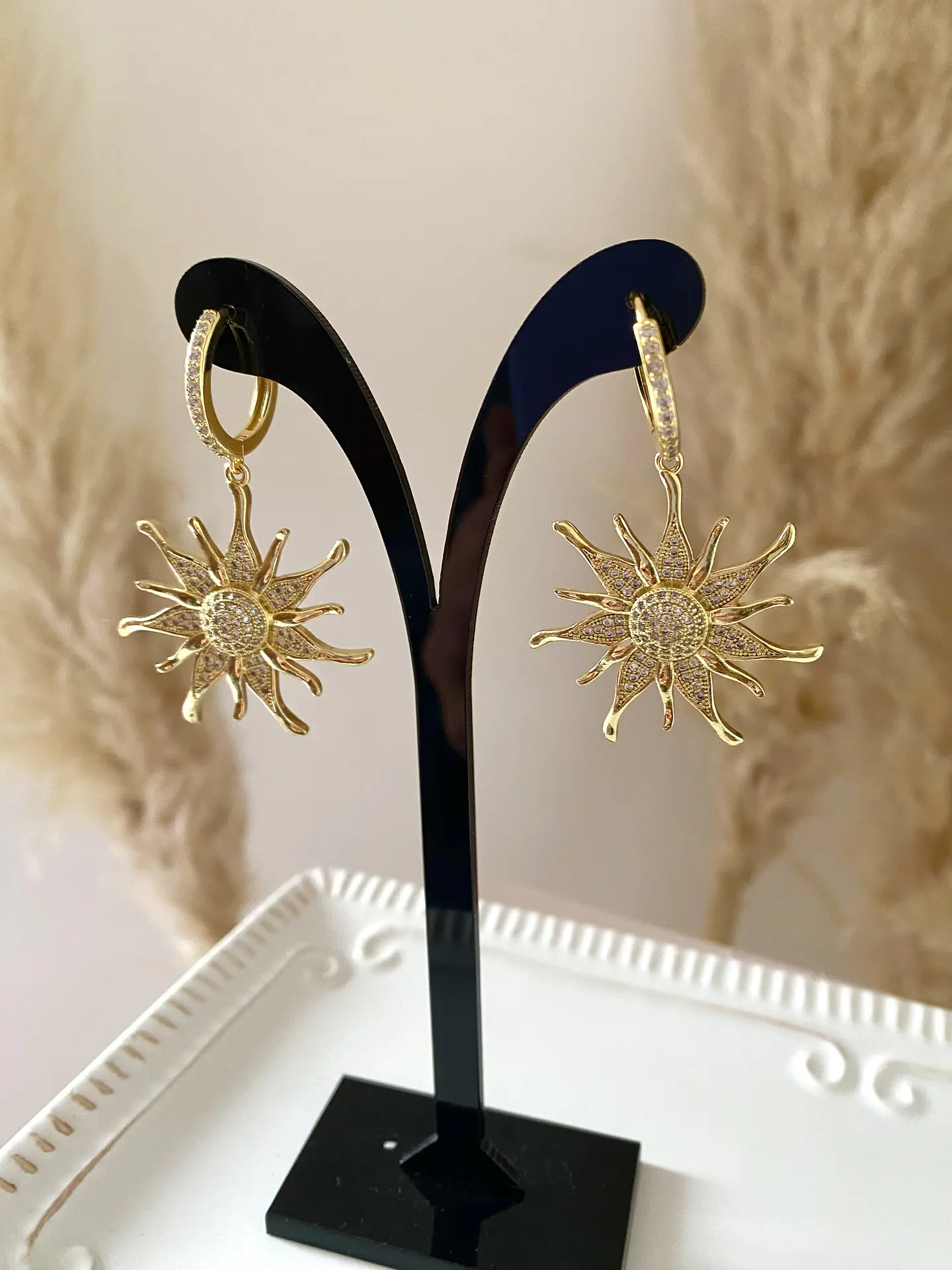 Aros Maxi Sol circones Gold  2
