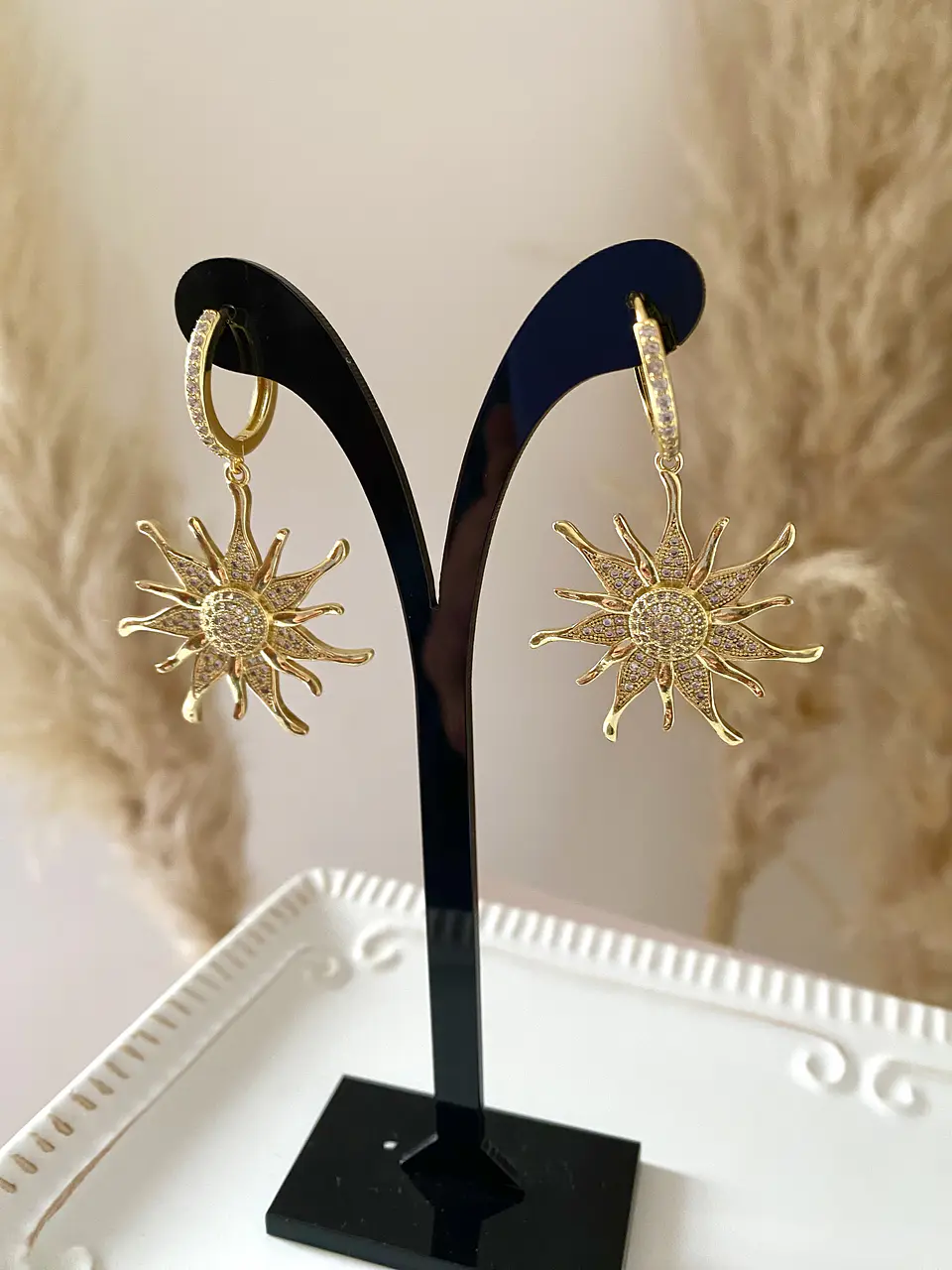 Aros Maxi Sol circones Gold  2