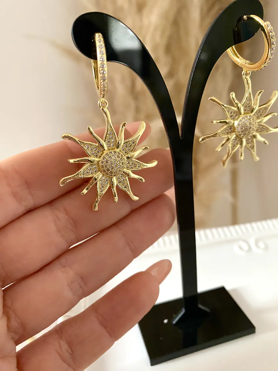 Aros Maxi Sol circones Gold  3