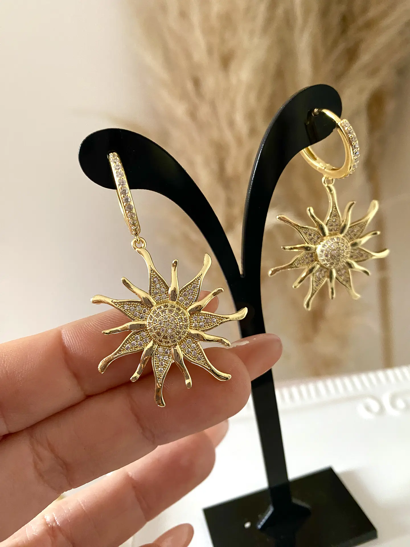 Aros Maxi Sol circones Gold  1