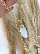  Collar Largo Cuarzo Blanco Protector Gold   - Miniatura 3
