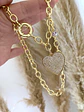 Collar Maxi Corazon Circones Punto luz Corazón Cristal Gold - Miniatura 3