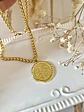 Collar Grueso Turbillón Medalla San Benito Gold - Miniatura 2