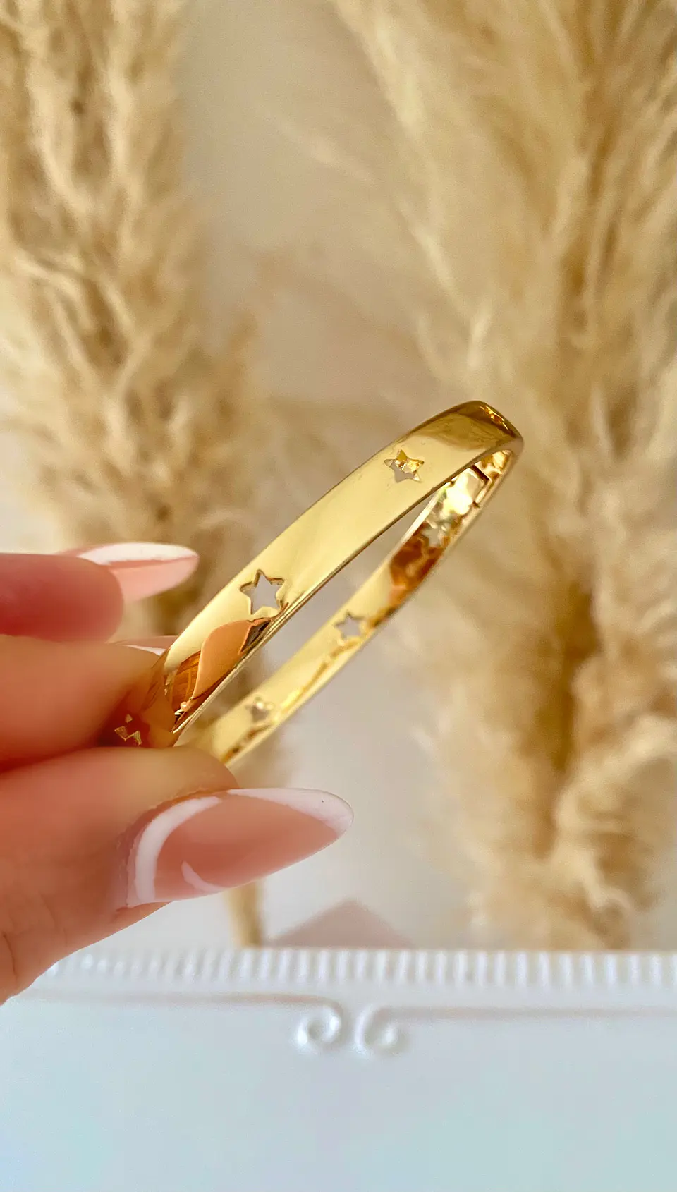 Pulsera Brazalete Estrellas Gold  3