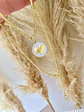 Collar Mostacilla medalla Corazón Blanca  - Miniatura 2
