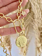 Collar Moneda Francesa conector ovalado punto luz - Miniatura 3