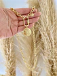 Collar Moneda Francesa conector ovalado punto luz - Miniatura 5