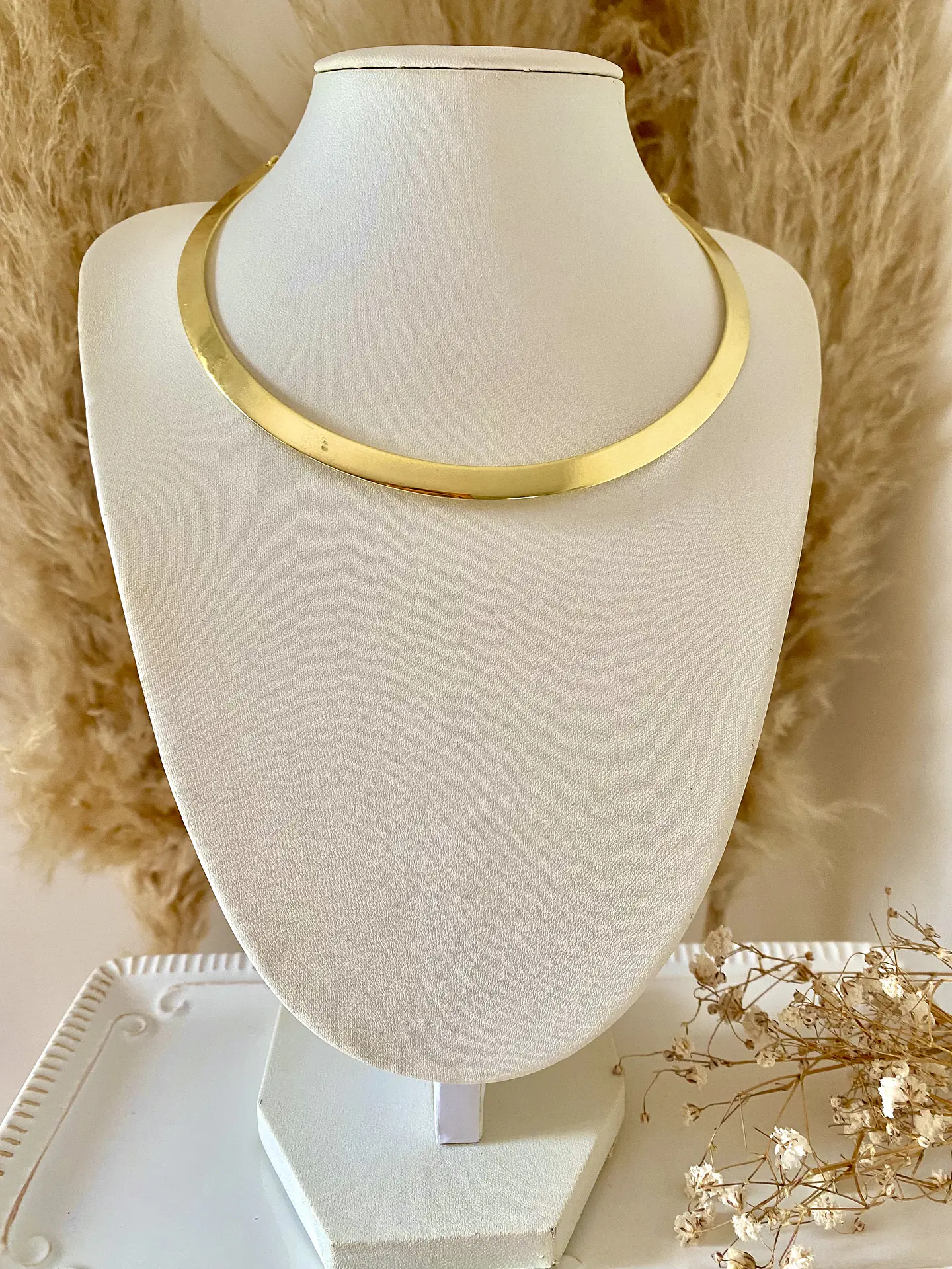 Collar Choker  enchape oro 1