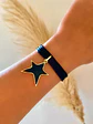 Pulsera Estrella Black cordón de seda negro - Miniatura 1