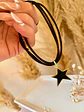 Pulsera Estrella Black cordón de seda negro - Miniatura 3
