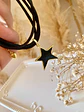 Pulsera Estrella Black cordón de seda negro - Miniatura 5