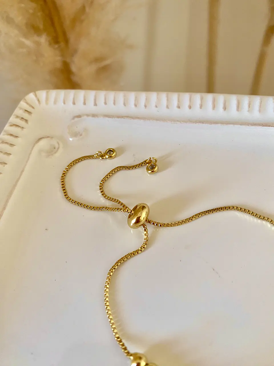 Pulsera balines dije Estrellita Gold  5