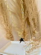 Collar Estrella esmaltada black Cadena gold  - Miniatura 4