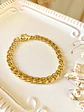 Pulsera Cadena cubana delgada gold  - Miniatura 3