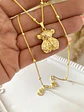 Collar Osito Circones Cadena bolita gold  - Miniatura 3