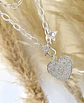 Collar Maxi Corazon Circones Punto luz Silver - Miniatura 2