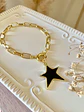 Pulsera Estrella Black maxi Eslabones tradicionales Gold - Miniatura 5