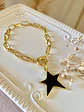 Pulsera Estrella Black maxi Eslabones tradicionales Gold - Miniatura 3