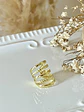 1 Aro Ear cuff 5 líneas Gold - Miniatura 3
