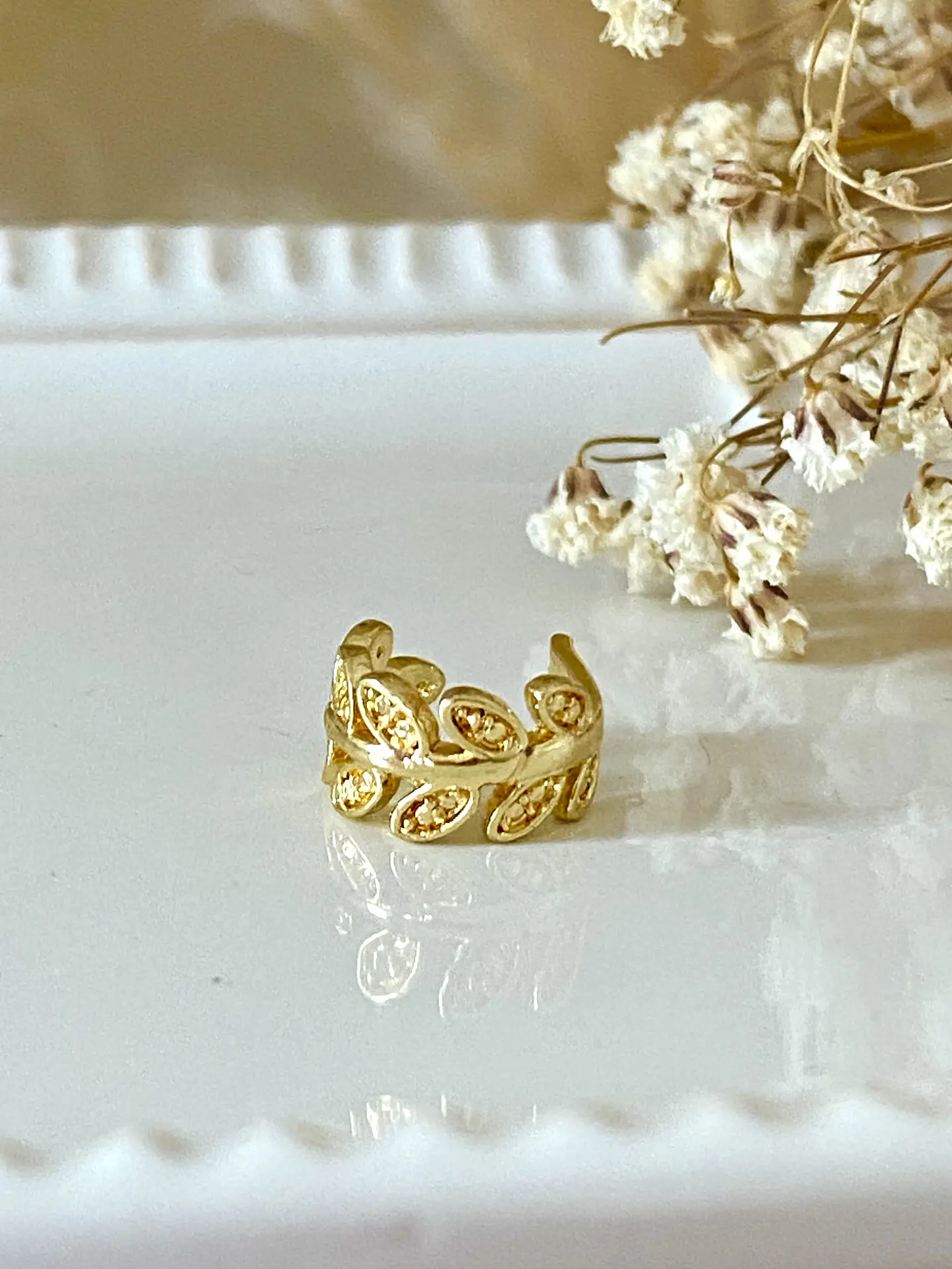1 Aro Ear Cuff Modelo Laurel gold 5