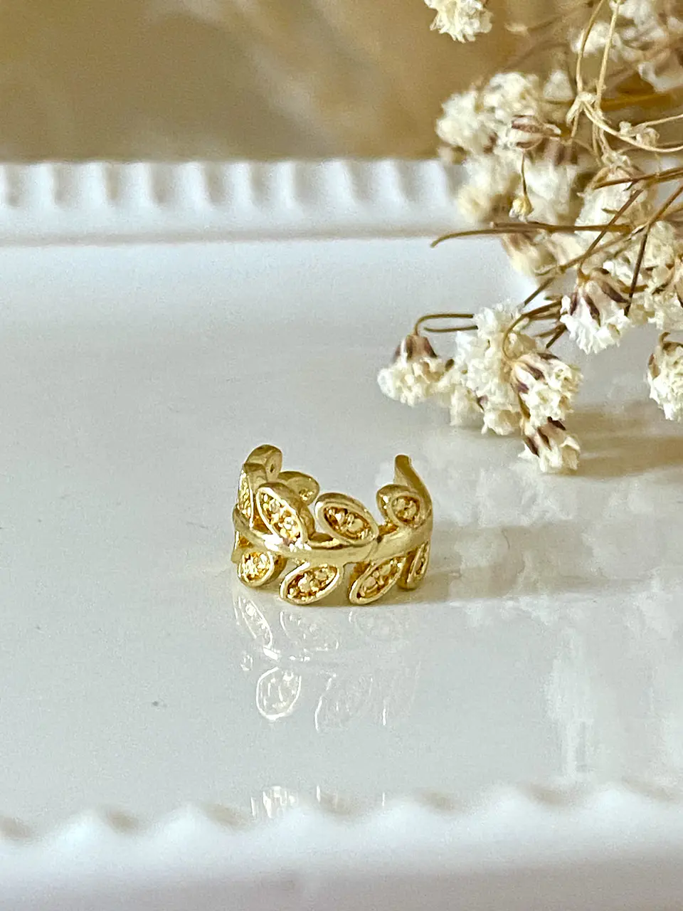 1 Aro Ear Cuff Modelo Laurel gold 5
