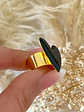 Anillo Corazón Black esmaltado Baño oro 18 k - Miniatura 4