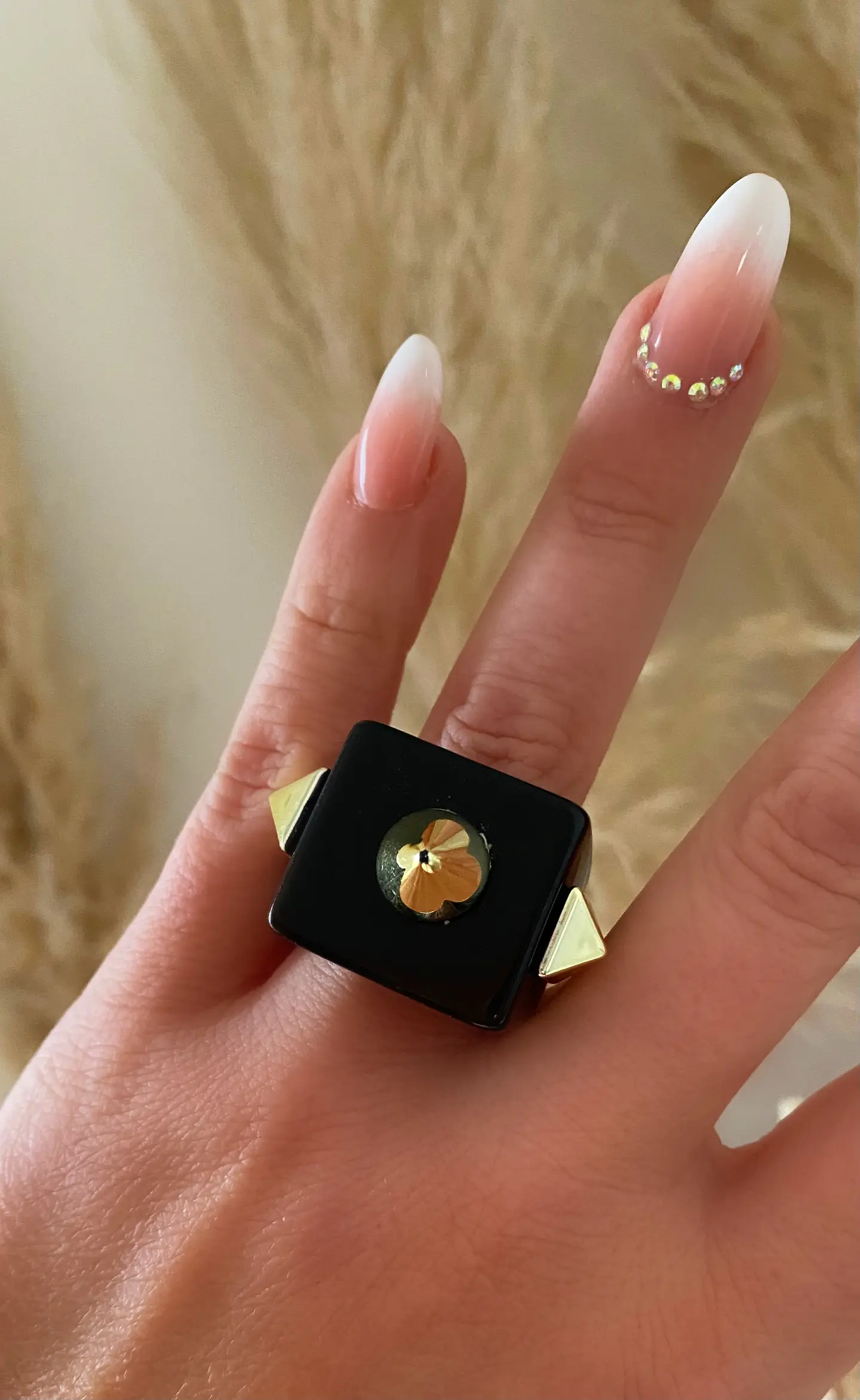 Anillo Maxi Resina Rockero Black 1