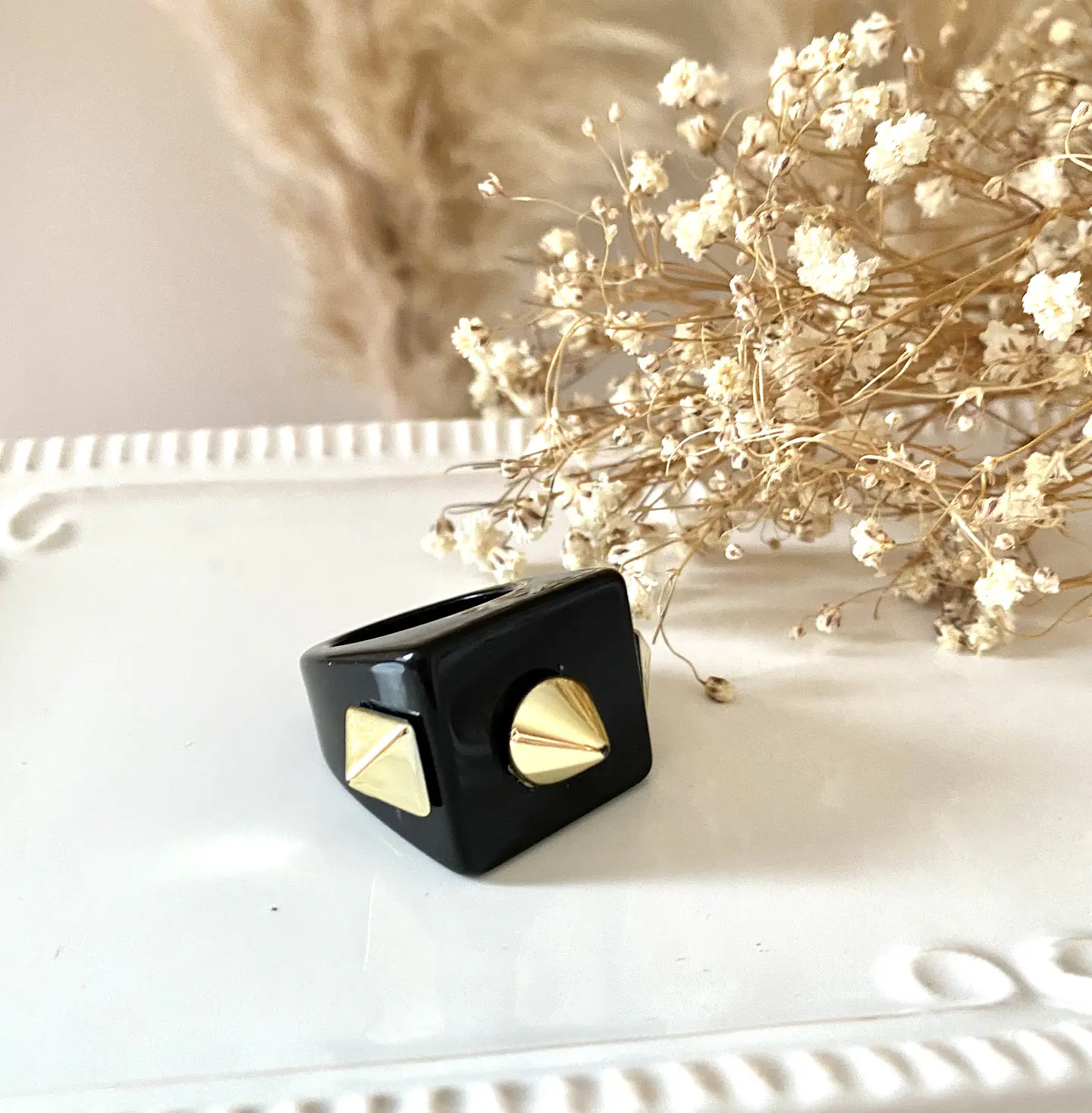 Anillo Maxi Resina Rockero Black 3