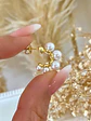 Aros Argolla Perlas Gold - Miniatura 2