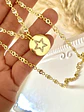 Collar cadenita cristales medalla Estrella - Miniatura 1