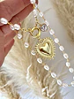 Collar Perlas Corazón  Sagrado punto luz - Miniatura 3