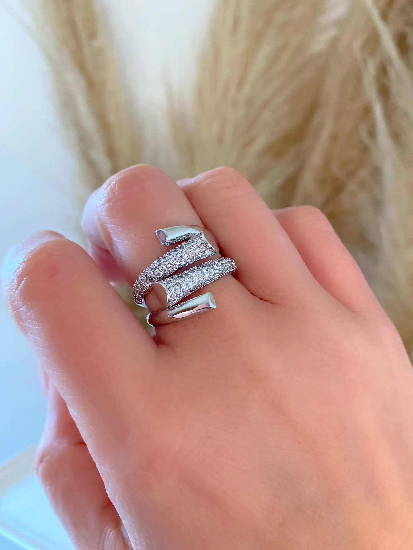 Anillo Entrelazado Circones Silver  1
