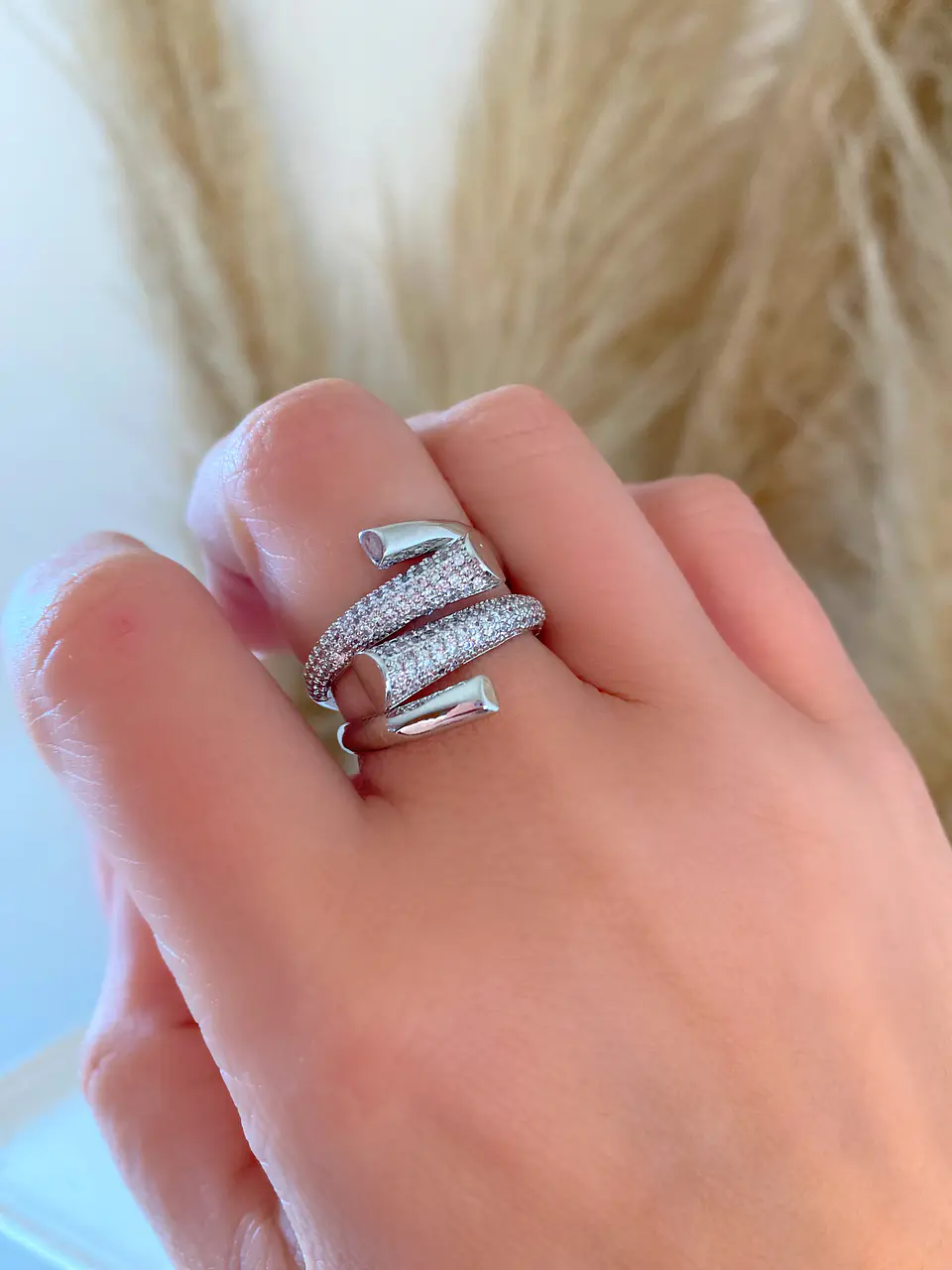 Anillo Entrelazado Circones Silver  1
