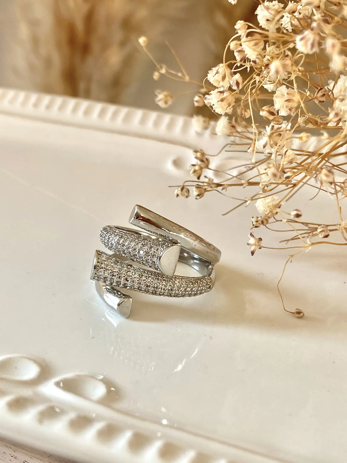 Anillo Entrelazado Circones Silver  4