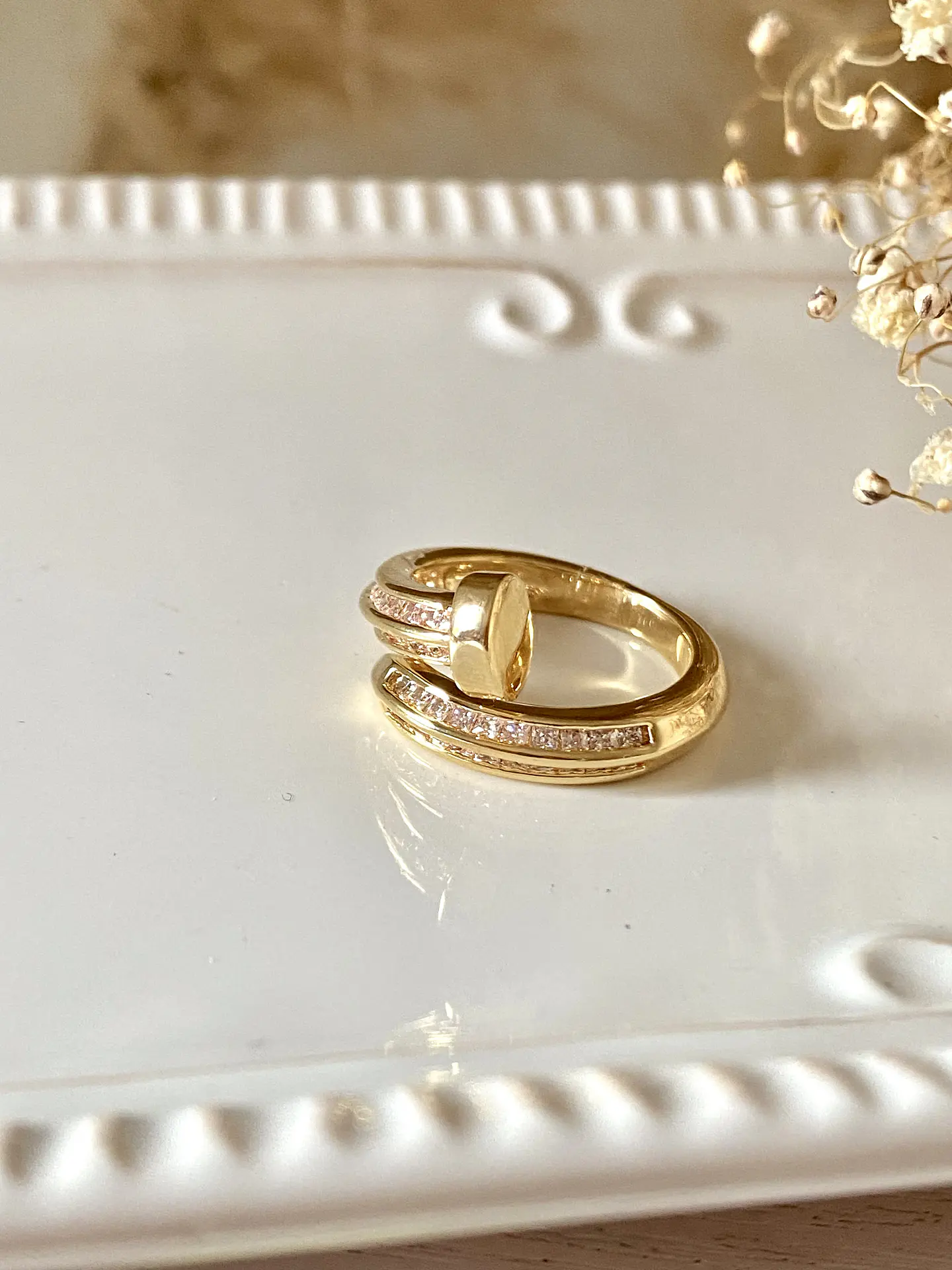 Anillo Inspo Cartier Juste un Clou gold  5