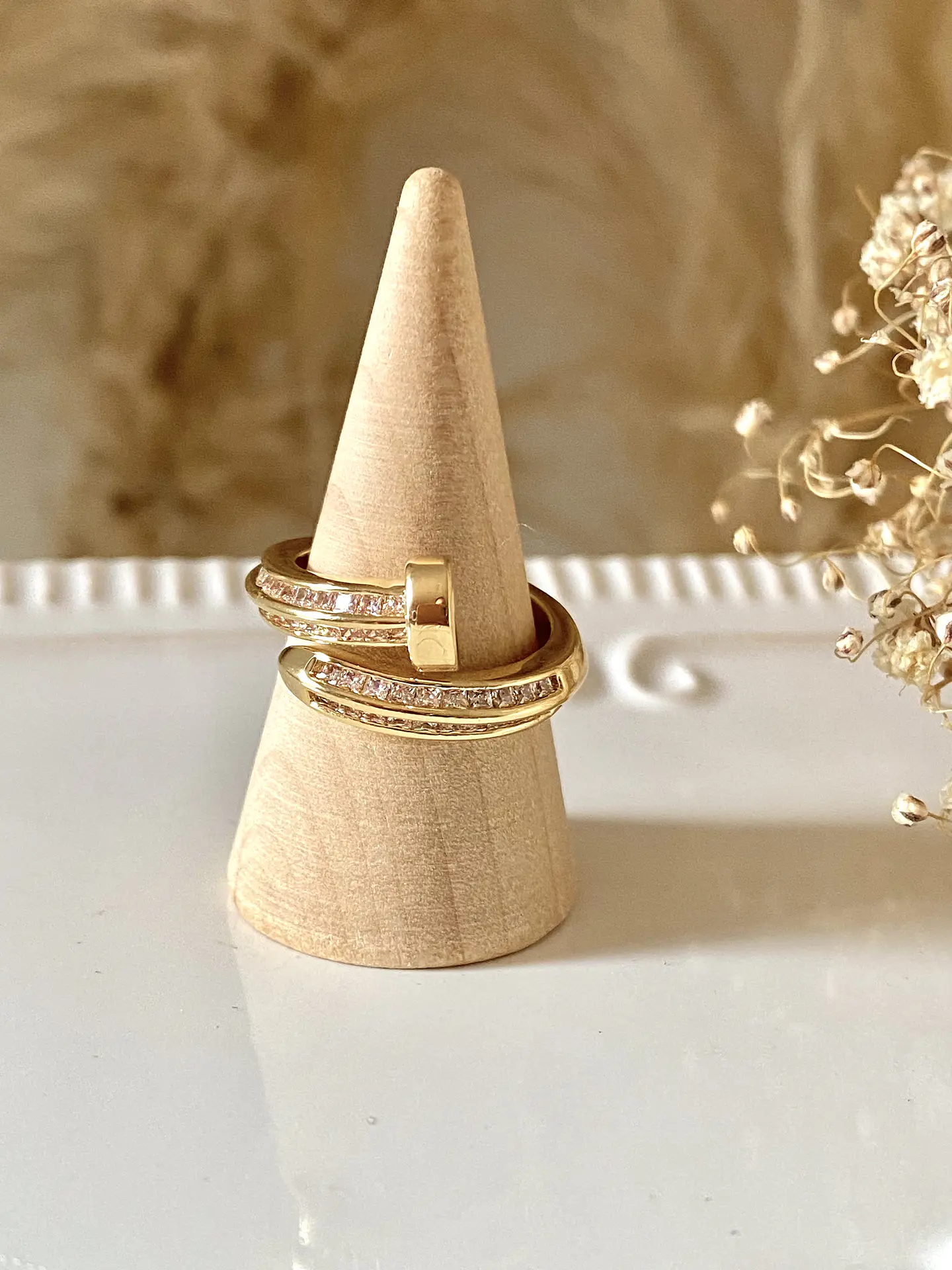 Anillo Inspo Cartier Juste un Clou gold  4