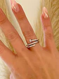 Anillo Inspo Cartier Juste un Clou silver  - Miniatura 1