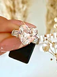 Anillo Maxi Corazón Cristal Facetado  - Miniatura 2