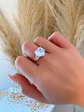 Anillo Maxi Corazón Cristal Facetado  - Miniatura 1