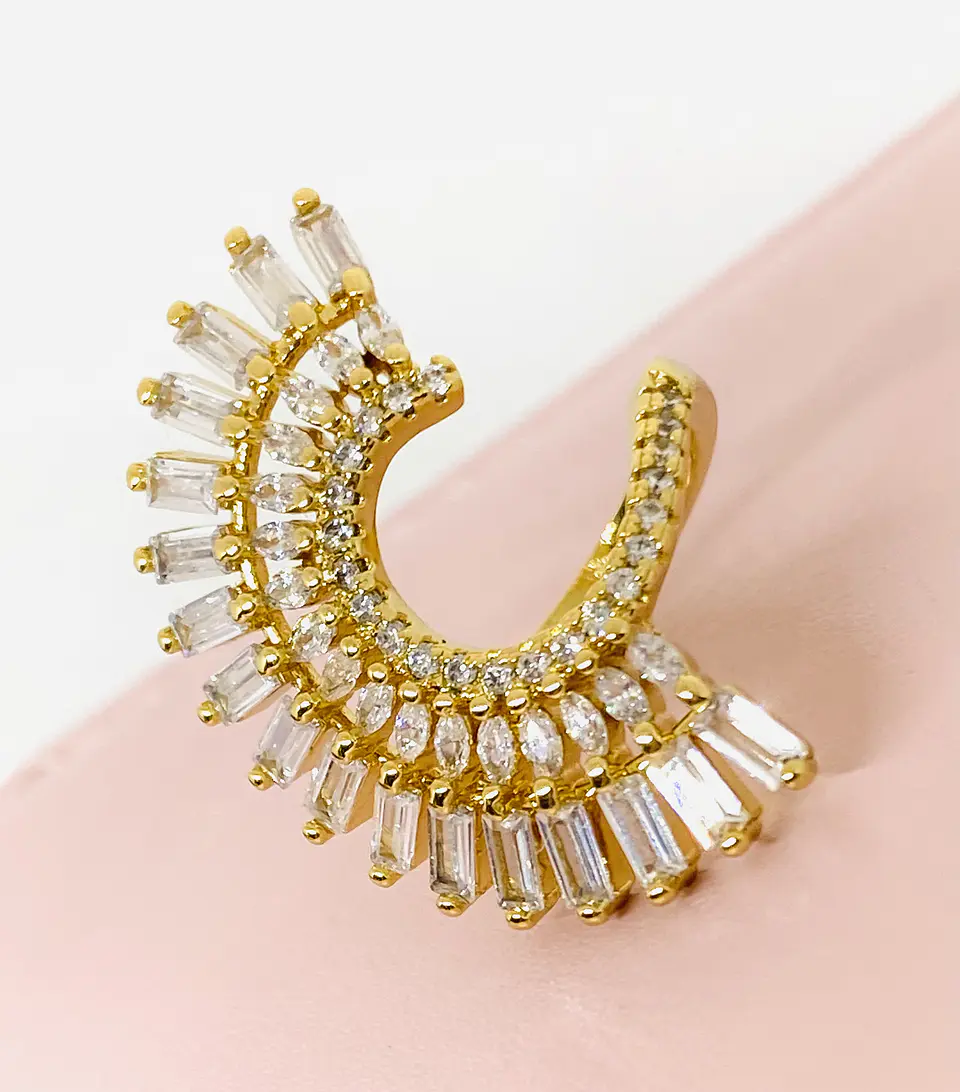 Anillo Abanico Circones Gold  5